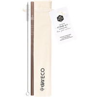 Ever Eco Stainless Steel Straw Kit Straight Rose Gold