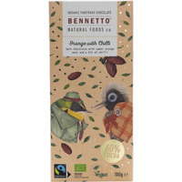 Bennetto Organic Dark Chocolate Orange with Chilli - 100g