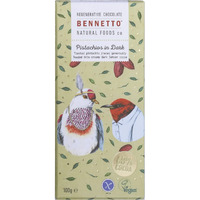Bennetto Organic Dark Chocolate Pistachios in Dark 100g