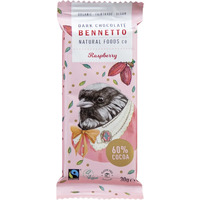Bennetto Organic Dark Chocolate Raspberry 30g