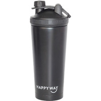 HAPPY WAY Insulated Stainless Steel Shaker Black 700ml
