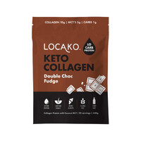 Locako Keto Collagen Double Choc Fudge 440g (Collagen Protein with Coconut MCT)