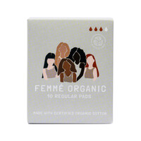 Femme Organic -  Organic Cotton Pads Regular x 10 Pack