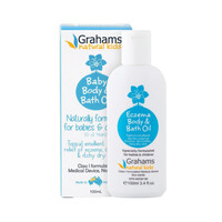 Grahams Natural Baby Eczema Body & Bath Oil 100ml