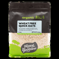 Organic Wheat Free Quick Oats (Gluten Tested) 700g