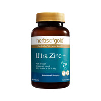 Herbs of Gold Ultra Zinc+ 60c
