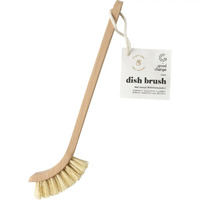 Good Chang Store Dish Brush Wooden Handle, Plant Bristles 1