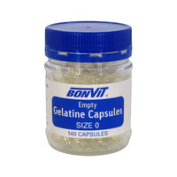 Bonvit Empty Gelatine Capsules Size '0' 140c