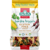 Orgran Garden Veggies Spirals Pasta G/F 350g