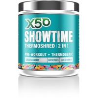 X50 Showtime Thermoshred 2 in 1 Rainbow Gummy G/F 330g