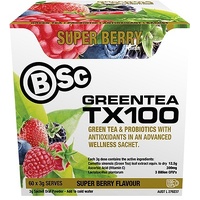 BSc Green Tea TX100 Superberry 60x3g Serve Pack