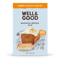 Well and Good Gluten Free Banana Bread Mix - 350g