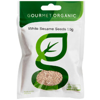 Gourmet Organic White Sesame Seeds 50g