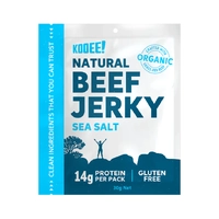 Kooee Natural Beef Jerky Sea Salt Organic 30g