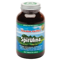 Green Nutritionals Hawaiian Pacifica Spirulina 500mg 200t