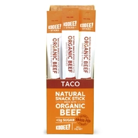 Kooee Natural Organic Grass-Fed Beef Snack Stick Taco