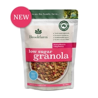 Brookfarm Low Sugar Granola Macadamia Raspberry 400g