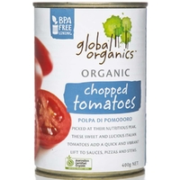 Global Organics Chopped Tomatoes 400g