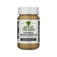 Best of the Bone Bone Broth Beef Concentrate Healing Mushrooms Organic Lions Mane Reishi Shiitake 390g
