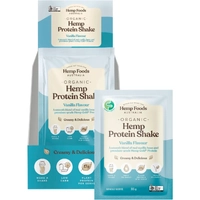 Hemp Foods Australia Organic Hemp Vanilla Protein Shake 7x35g sachet