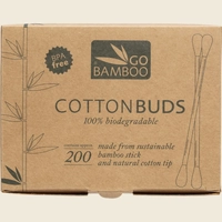 Go Bamboo Cotton Buds 100% Biodegradable 200pk
