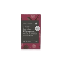 Pana Organic Sour Cherry & Madagascan Vanilla Chocolate Block