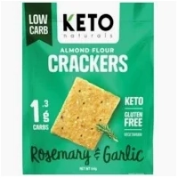 Keto Naturals Almond Flour Crackers Rosemary & Garlic 64g