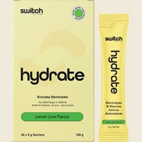 Switch Nutrition Hydrate Electrolytes No Added Sugar Lemon Lime 20x6g