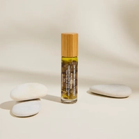 Cedarwood Road Amethyst Rose Geranium & Lavender Crystal Wellness Roller