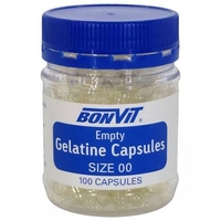 Bonvit Empty Gelatine capsules 100 capsules size 00