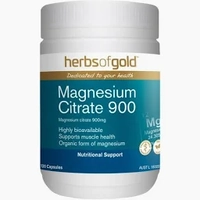 Herbs of Gold Magnesium Citrate 900 120c