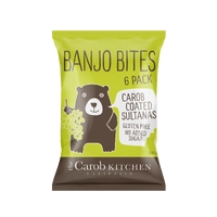 The Carob Kitchen Australia Banjo Bites Carob Coated Sultanas 6pk