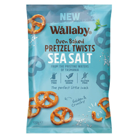 Wallaby Gluten Free Sea Salt Pretzels 90g