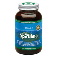 Green Nutritionals Mountain Organic Spirulina 500mg 200t