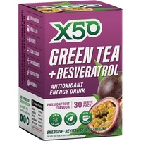 x50 Green Tea & Resveratrol - Passionfruit 30s