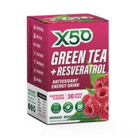 x50 Green Tea & Resveratrol - Raspberry 30s