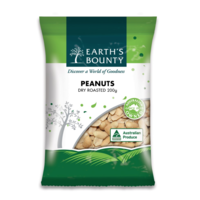 Dry Roasted Unsalted Peanuts 200g