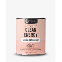 Nutra Organics Clean Energy Pre Workout 250g Raspberry