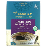 Teeccino Roasted Herbal Tea - Dark Roast- 10 bags