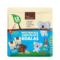 Sweet William Crackle Choc Koalas 12 pk