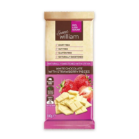 Sweet William White Chocolate & Strawberry Block