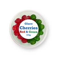 Trumps Glace Red & Green Cherries 175g