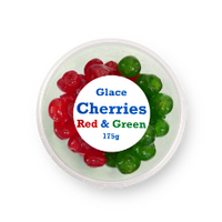 Glace Red & Green Cherries 175g