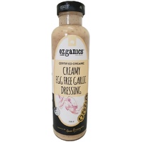 Ozganics Organic Creamy Egg Free Garlic Dressing G/F 350ml
