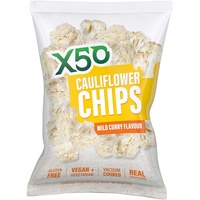  x50 Cauliflower Chips - Mild Curry