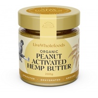 Live Wholefoods Organic Peanut & Activated Hemp Butter- 200g