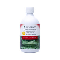 LifeSPRINGS Colloidal Minerals - 75 Plant Derived Minerals- 500ml