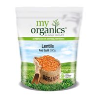 My Organics Red Split Lentils 500g