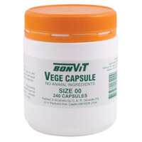 Bonvit Empty Vege Capsules Size '00'- 240c
