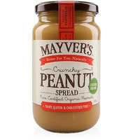 Mayver's Organic Crunchy Peanut Butter - 375g